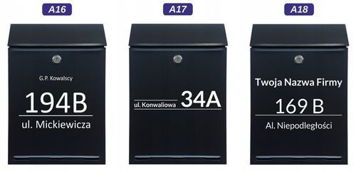 Skrzynka na listy A-4 z Napisem - nadruk UV na Arena.pl