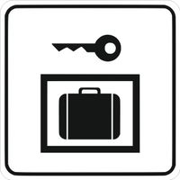 Tabliczka z Grawerem 10x10 cm znak piktogram Sejf na bagaż