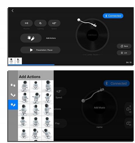 INTERAKTYWNY ROBOT ZDALNIE STEROWANY TELEFONEM PROGRAMOWANY BLUETOOTH na Arena.pl
