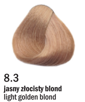 Allwaves Cream Color farba do włosów, koloryzacja trwała, 100 ml 8.3 jasny złocisty blobd