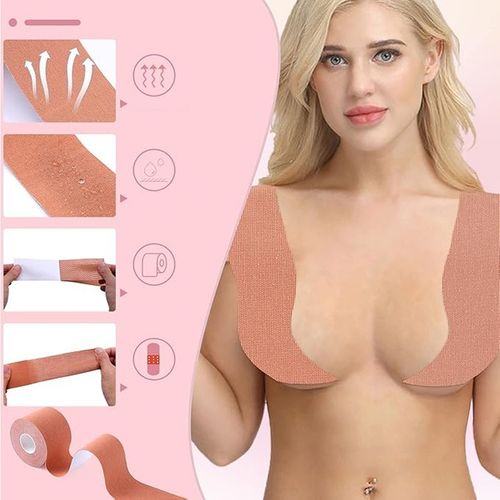TAŚMA UNOSZĄCA BIUST MODELUJĄCA DEKOLT ZESTAW NAKLEJKI WIELOKROTNEGO UŻYTKU na Arena.pl