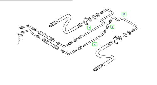 BMW E39 - zestaw przewodów hamulcowych sztywnych miedzianych: Centralne na Arena.pl