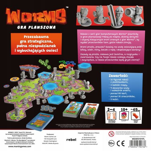 Worms: Gra planszowa REBEL na Arena.pl