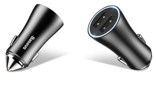 ŁADOWARKA SAMOCHODOWA BASEUS 4.8  2X USB na Arena.pl