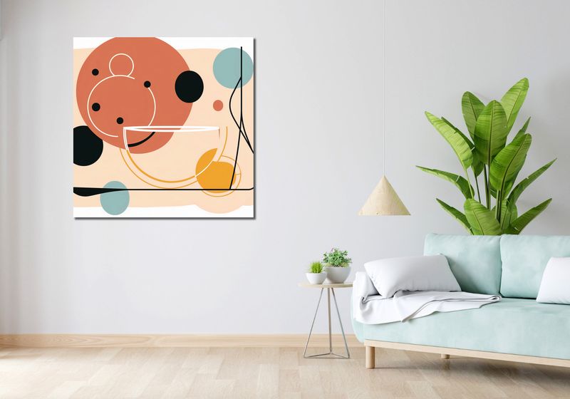 Obraz 100x100cm Harmonia Ciepła zdjęcie 2