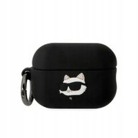 ETUI SILIKONOWE KARL LAGERFELD CHOUPETTE HEAD 3D DO AIRPODS PRO 2 CZARNE