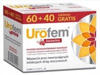 Urofem Żurawina na infekcje dróg moczowych 60 +40 tabletek GRATIS