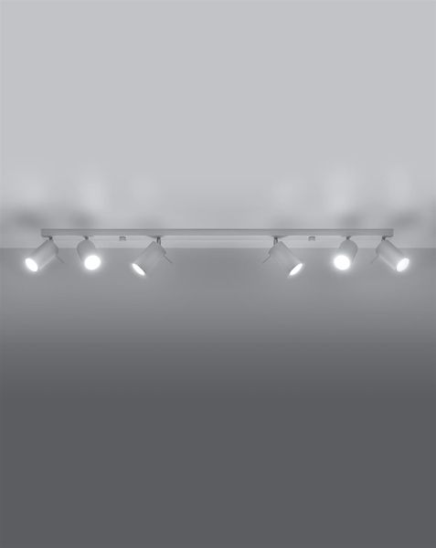 Reflektorowa lampa sufitowa Ring SL.0333 Sollux do jadalni biała zdjęcie 4