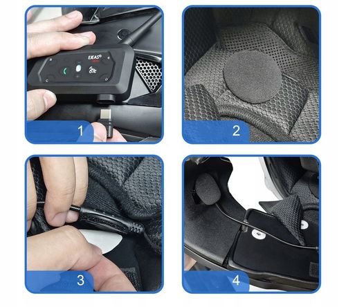 INTERKOM INTERCOM MOTOCYKLOWY EJEAS V6 PRO+ NOWA WERSJA 2024 1200M na Arena.pl