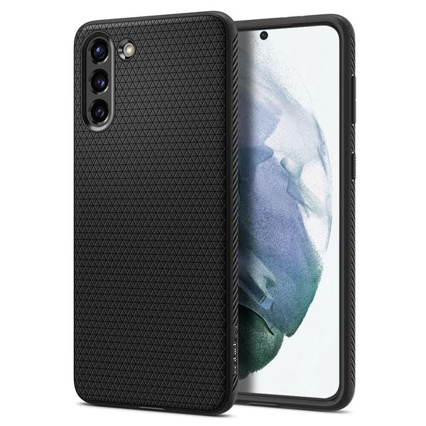 spigen liquid air galaxy s21+ plus matte black zdjęcie 1