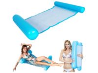 Materac fotel leżak dmuchany hamak wodny z siatką