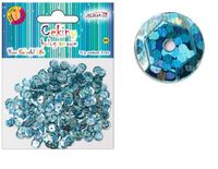 cekiny hologramowe NIEBIESKIE 8mm 10g | MT-6598