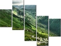 100 75CM OBRAZ 5 ELEM GÓRSKIE ZBOCZE ŚCIENNY
