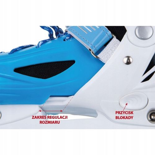 REGULOWANE ŁYŻWOROLKI WROTKI ŁYŻWY DLA DZIECI 4W1 ENERO 30-33 NIEBIESKIE na Arena.pl