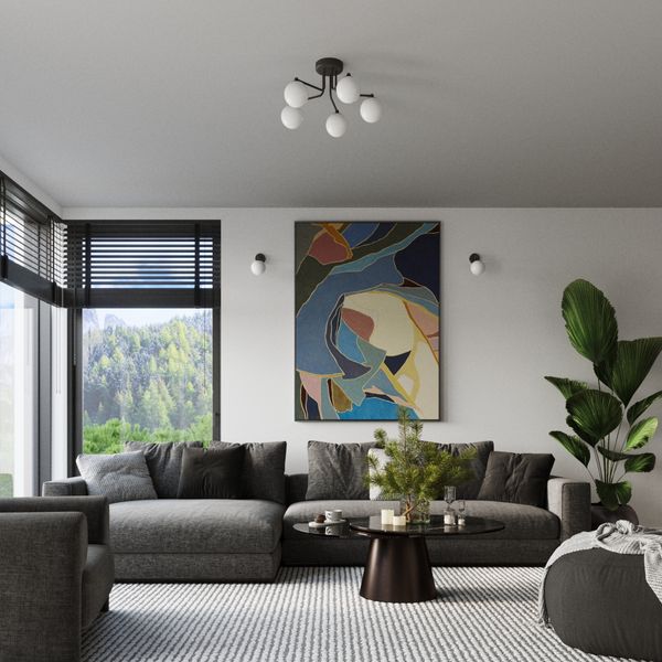 Żyrandol ASTRAL 5 czarny zdjęcie 10