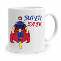 Kubek Prezent Dla Syna Dziecka Super Synek Z Nadrukiem Ze Zdjęciem