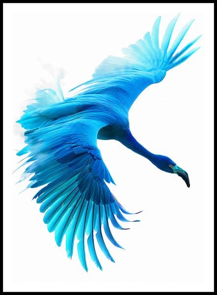 Plakat 64x90cm Błękitny Lot zdjęcie 3