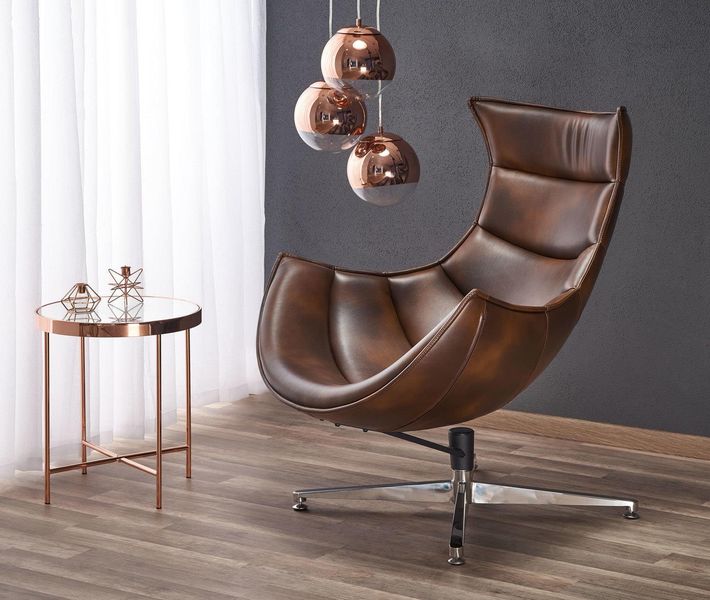 Fotel Falvio brązowy ciemny zdjęcie 2