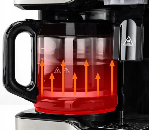 Ekspres przelewowy kawy 2w1 Yoer 1900W +Dystrybutor wody na herbatę +Timer na Arena.pl