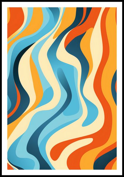 Plakat 68x101cm Tańczące Fale zdjęcie 3
