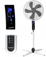 CICHY MOCNY WENTYLATOR WIATRAK PODŁOGOWY BLAUPUNKT ASF701 40dB 55W PILOT