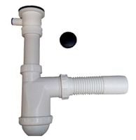 syfon zlewozmywakowy 1 komora - sitko met. z wyjściem na pra - hj/s2006