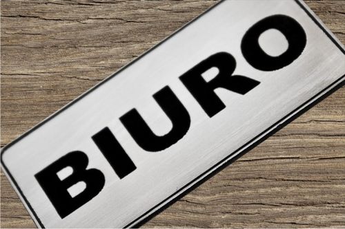 tabliczka GRAWER na drzwi BIURO wc DOWOLNY NAPISEM na Arena.pl