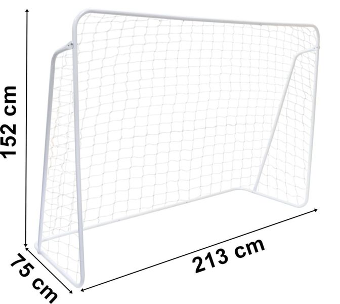 Bramka piłkarska 213x152 cm biała zdjęcie 7