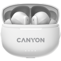 CANYON Słuchawki dokanałowe TWS-8  ENC Białe