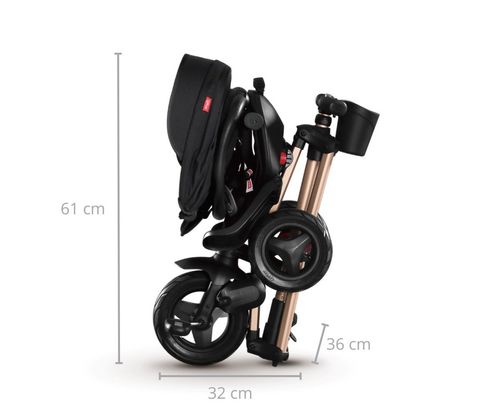 Qplay Rowerek Trójkołowy Nova+ Rubber Golden na Arena.pl