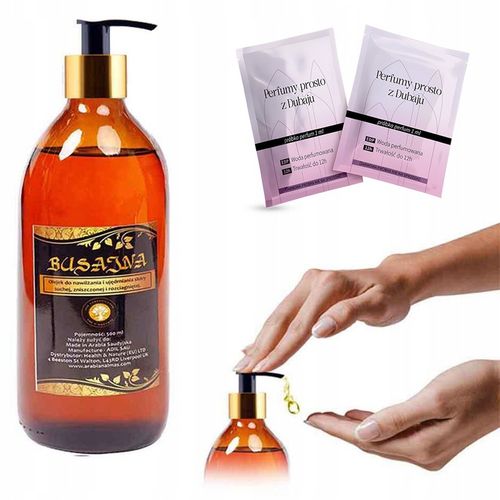 OLEJEK BUSAJNA SKÓRA ROZCIĄGNIĘTA SUCHA NAWILŻA 500ML + 2 PRÓBKI na Arena.pl