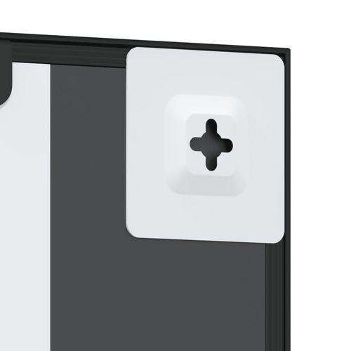 Lustro ścienne, czarne, 60x100 cm, prostokątne, żelazo na Arena.pl