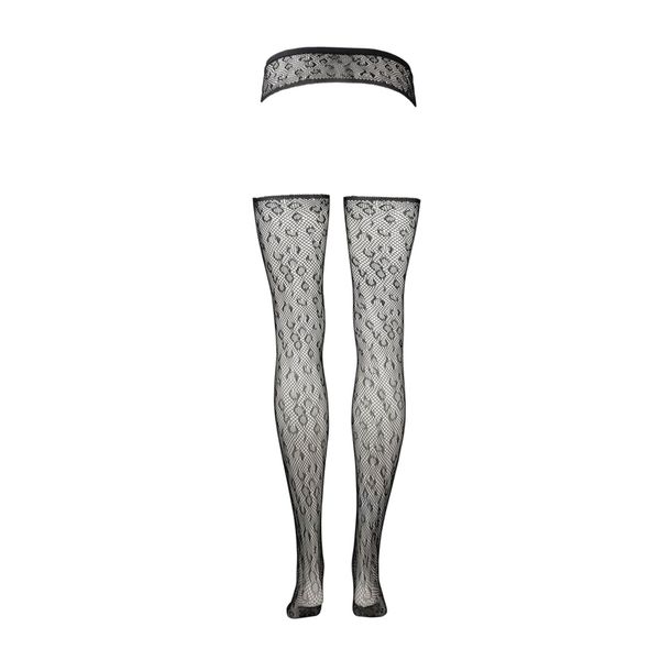 Suspender Leopard Pantyhose - One Size zdjęcie 10