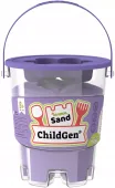 ChildGen Piasek kinetyczny z foremką 100% naturalny 500g FIOLETOWY pachnący