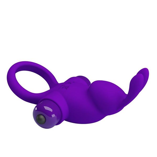 PRETTY LOVE - VIBRANT PENIS RING I Purple zdjęcie 4