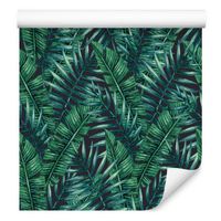 Tapeta ścienna do salonu zielone liście natura