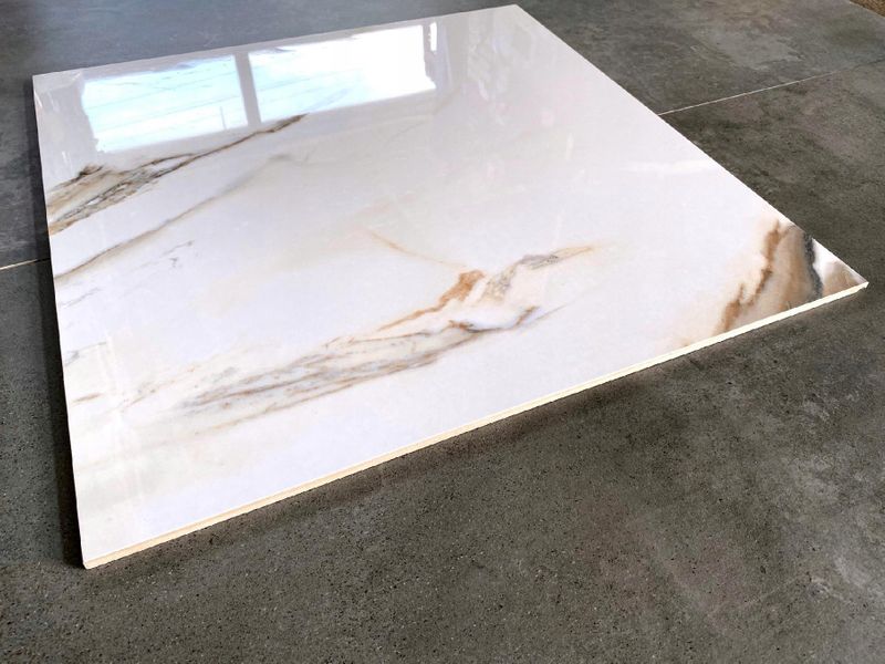 Gres Calacatta Gold 120x120 DUŻY ROZMIAR POŁYSK zdjęcie 1
