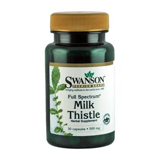Swanson Full Spectrum Milk Thistle 500mg 30 kaps.