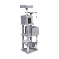 Drapak dla kota legowisko zabawka domek wieża budka wysoka 155 cm