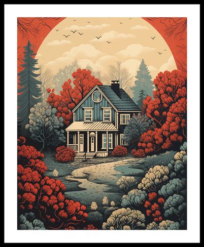 Plakat 40x50cm Idylla Rustykalna na Arena.pl