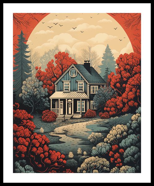 Plakat 40x50cm Idylla Rustykalna zdjęcie 3