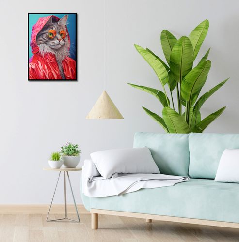 Plakat 39,5x55cm Kot w Stylu na Arena.pl