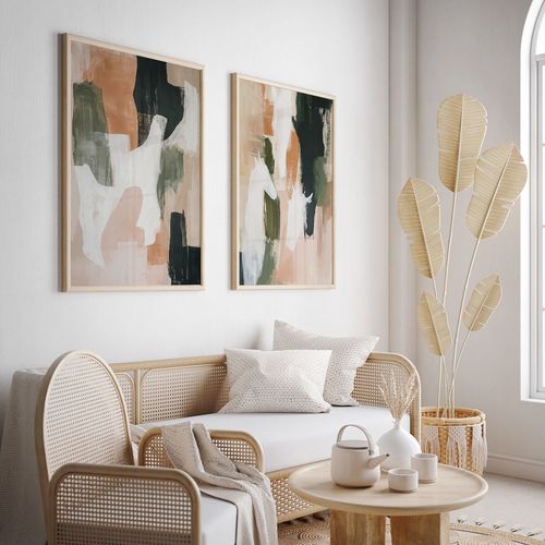 Zestaw dwóch plakatów pastele obrazy 61x91 cm na Arena.pl