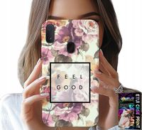 ETUI DO SAMSUNG GALAXY A40 - KWIATISTY WZÓR, MODNE DAMSKIE + SZKŁO