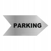 TABLICZKA TABLICA GRAWEROWANA STRZAŁKA nierdzewna z TWOIM NAPISEM parking