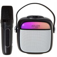 Głośnik Przenośny Do Karaoke Adler Ad 1199B Sd Usb Aux Bluetooth Mikrofon