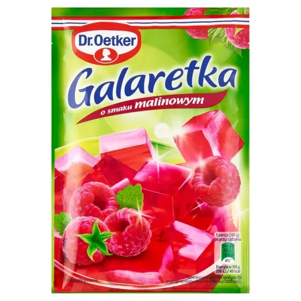 DR OETKER GALARETKA MALINOWA 72G zdjęcie 1