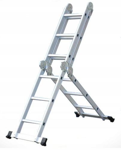 DRABINA ALUMINIOWA PRZEGUBOWA 5W1 4X3 3,5M PODEST na Arena.pl