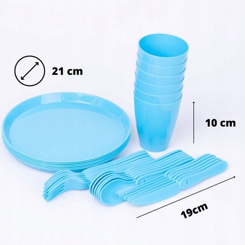 Zestaw piknikowy 31 elementów różne kolory na Arena.pl