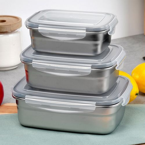 Pojemnik na Żywność Obiad Kuchenny Stalowy z Uszczelką Lunchbox 1,25L na Arena.pl